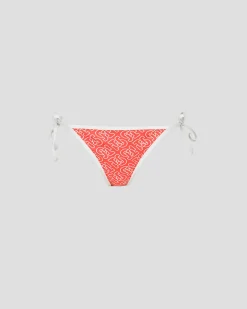 Bas de maillot de bain brésilien Mono rouge feu Maddie monogram bottom