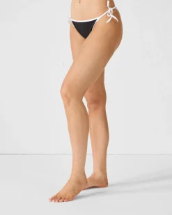 Bas de maillot de bain brésilien Noir/blanc Maddie bottom