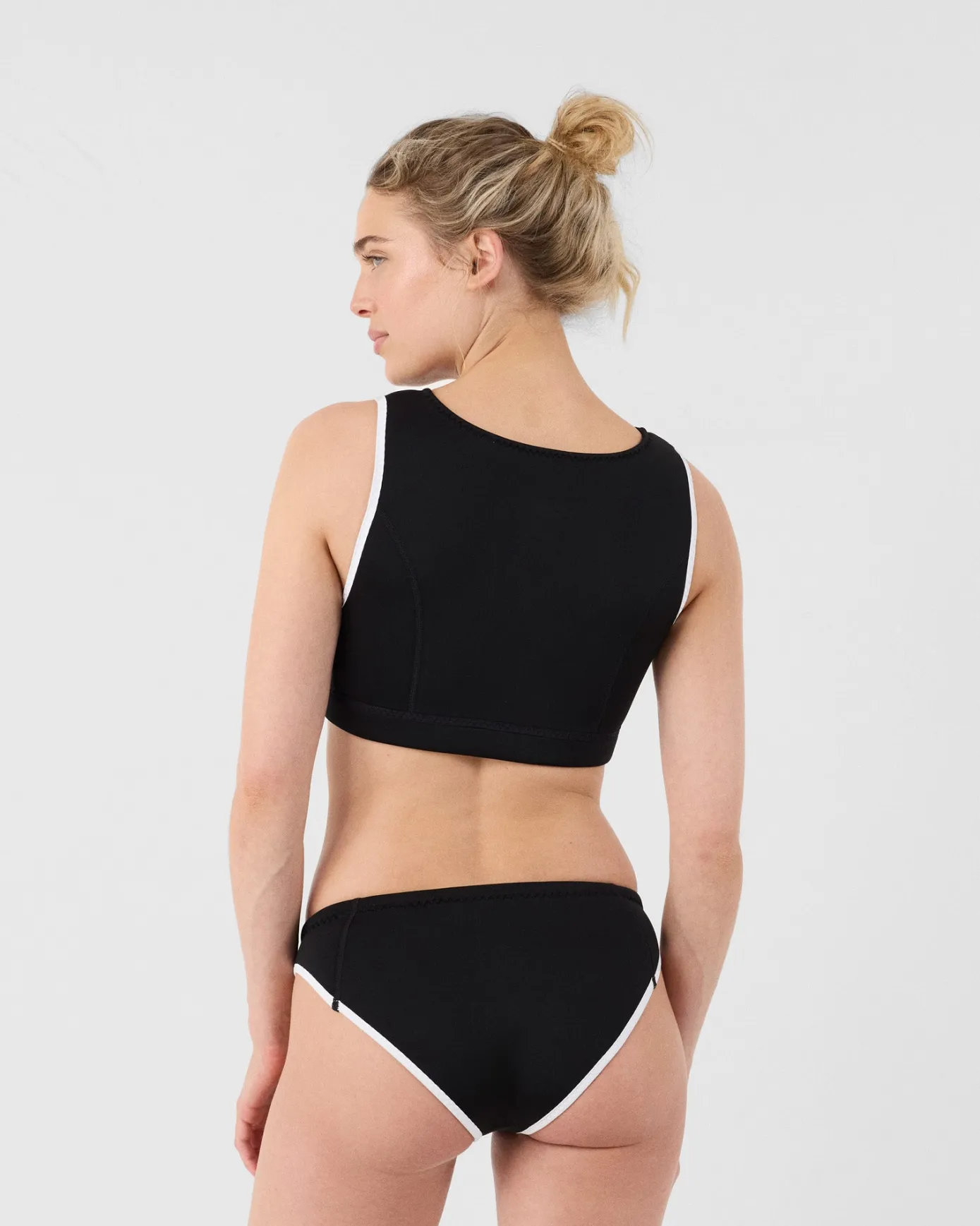 Bas de maillot de bain en néoprène Noir Jisoo bottom