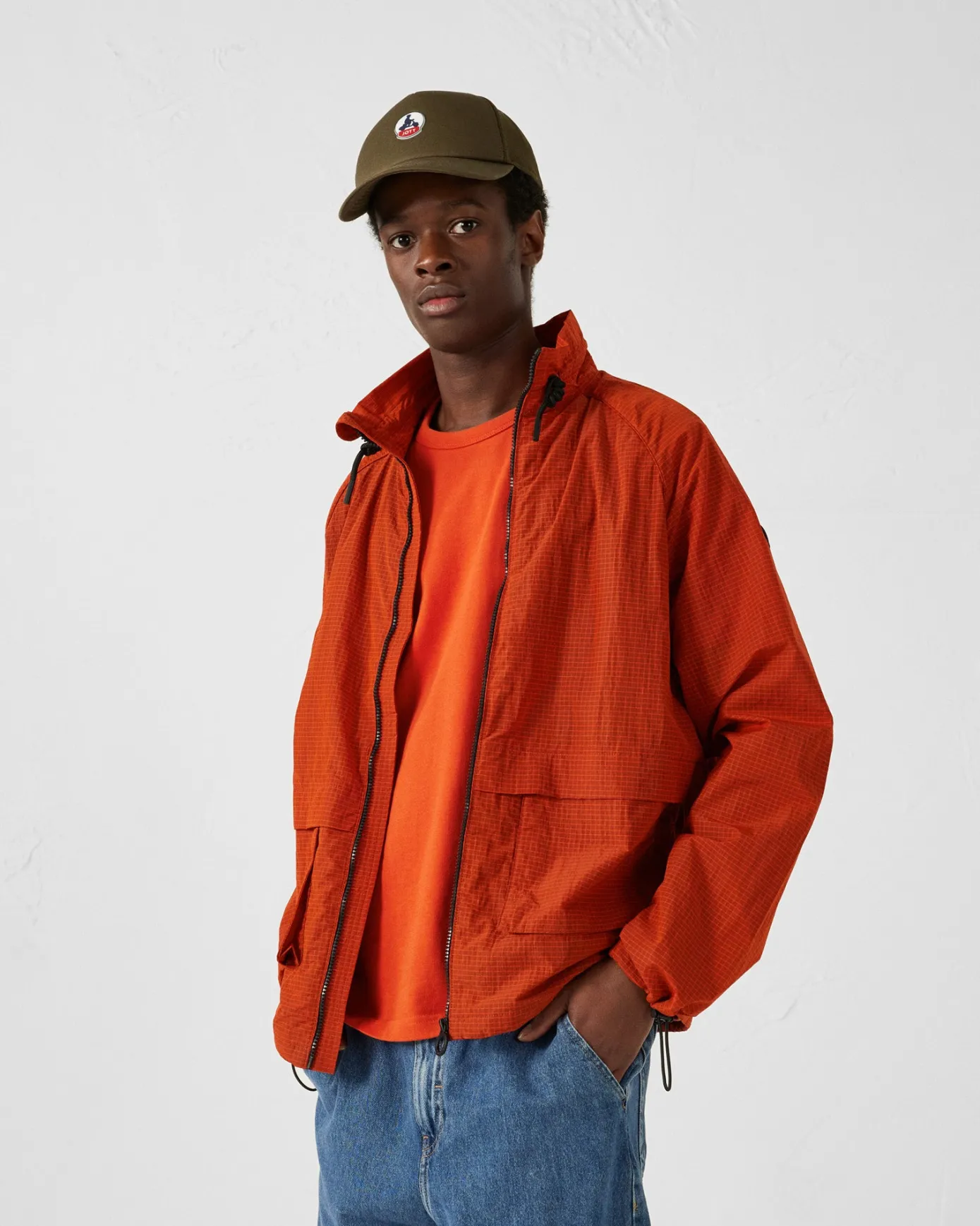 Blouson coupe-vent léger Rouge feu Placebo