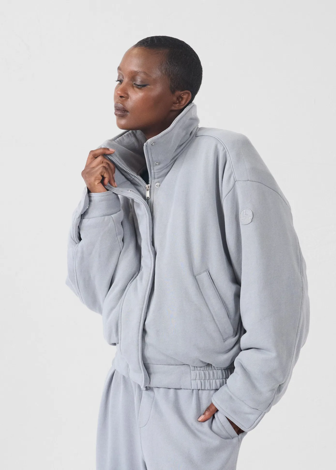 Bomber en jersey Gris souris Dory