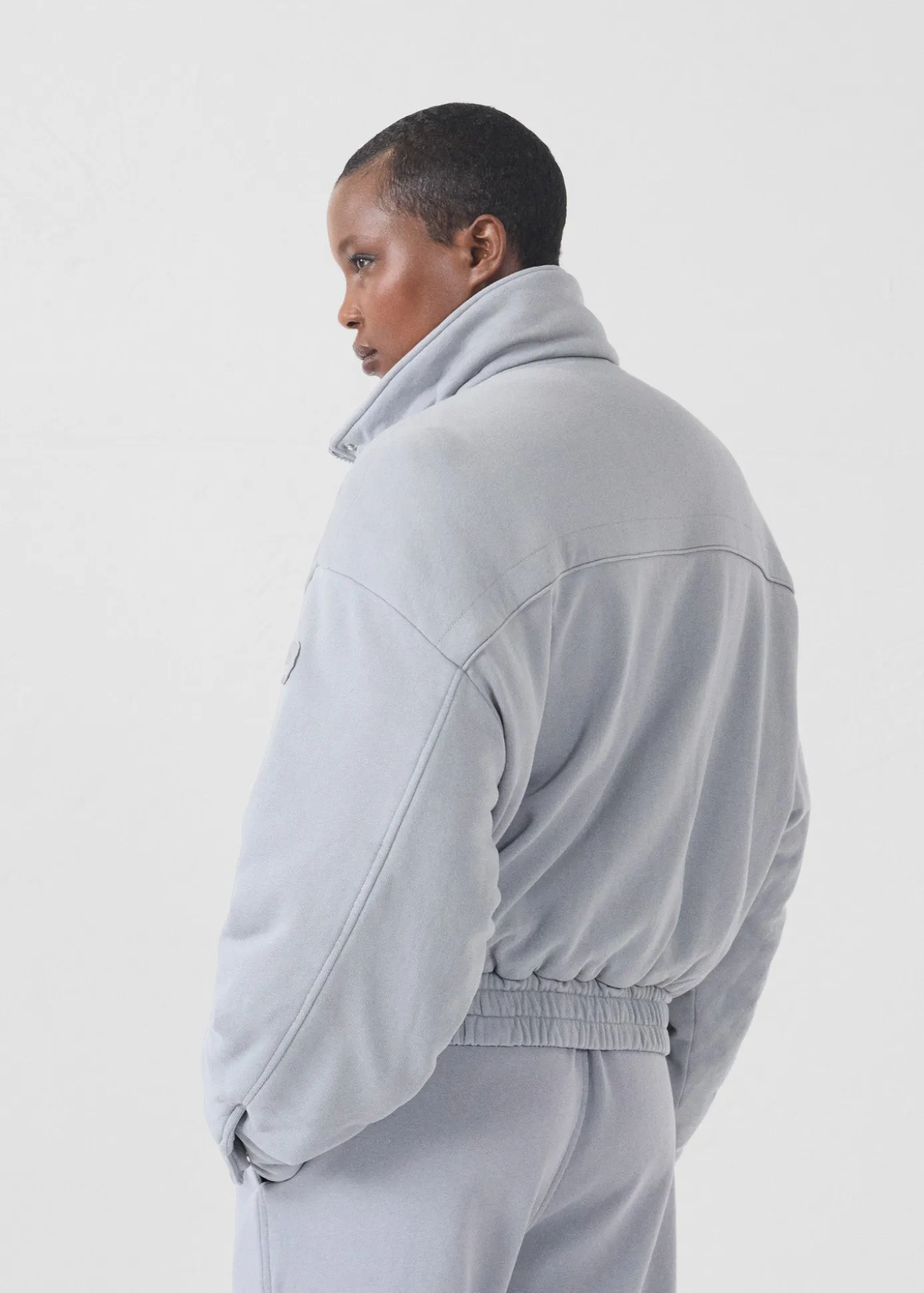 Bomber en jersey Gris souris Dory
