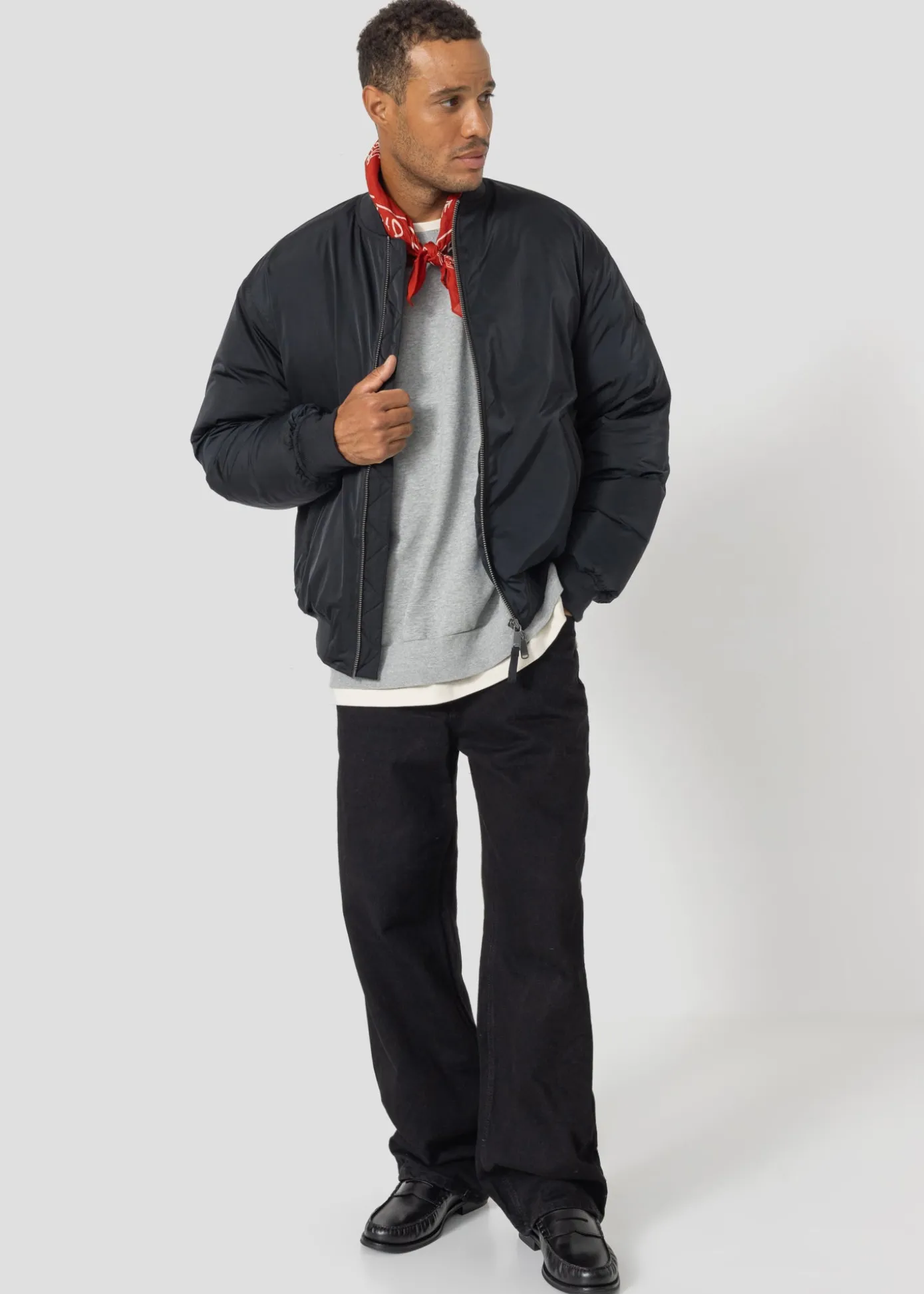 Bomber léger Noir Solal