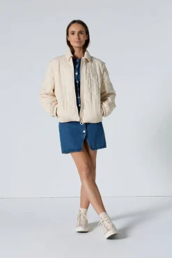 Bomber manches amovibles Vanille sucrée/Sable fumé Sacha