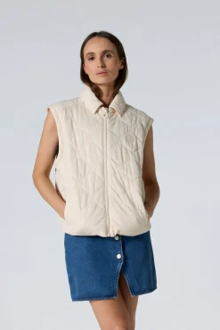 Bomber manches amovibles Vanille sucrée/Sable fumé Sacha
