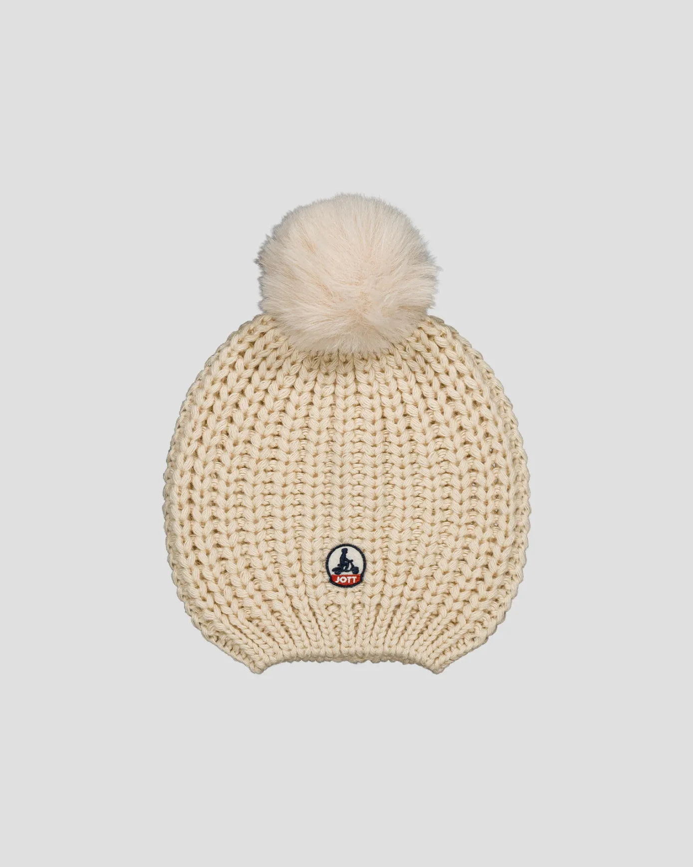 Bonnet à pompons Naturel Langley
