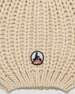Bonnet à pompons Naturel Langley