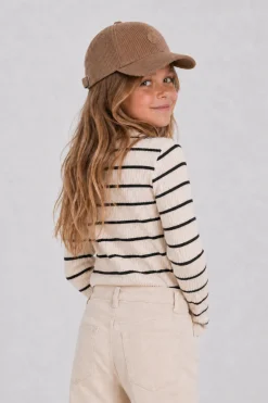Casquette enfant en velours Beige fumé Gaido