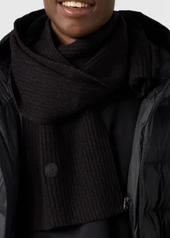 Écharpe bicolore Noir Peech
