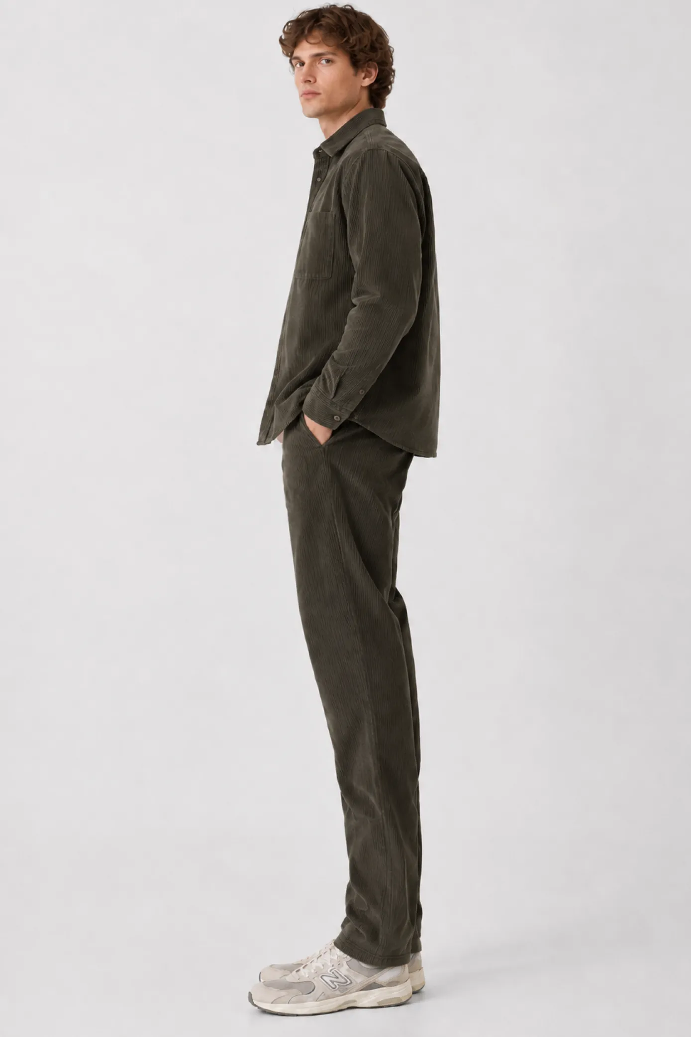 Chemise droite Army foncé Rehane