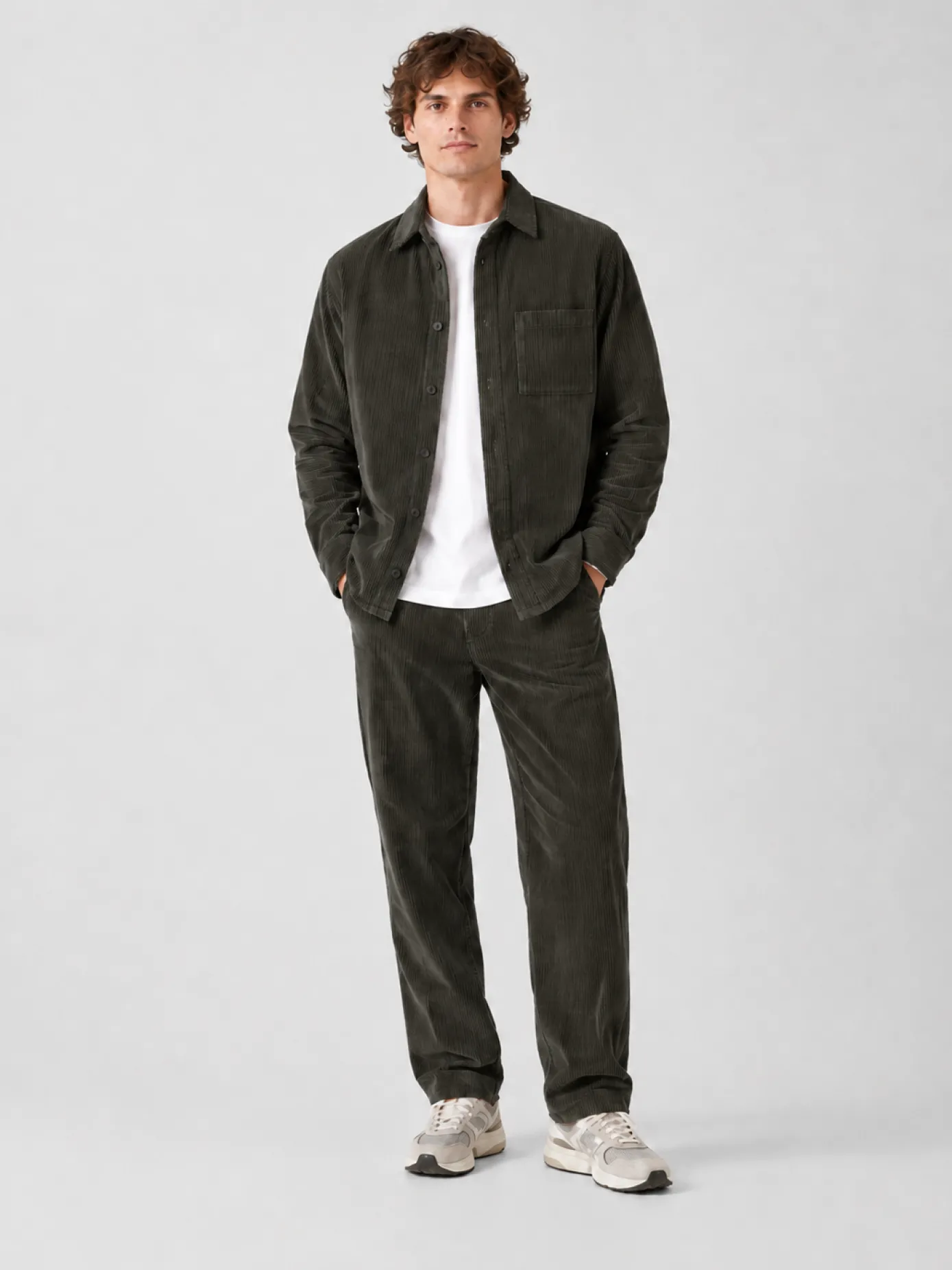 Chemise droite Army foncé Rehane