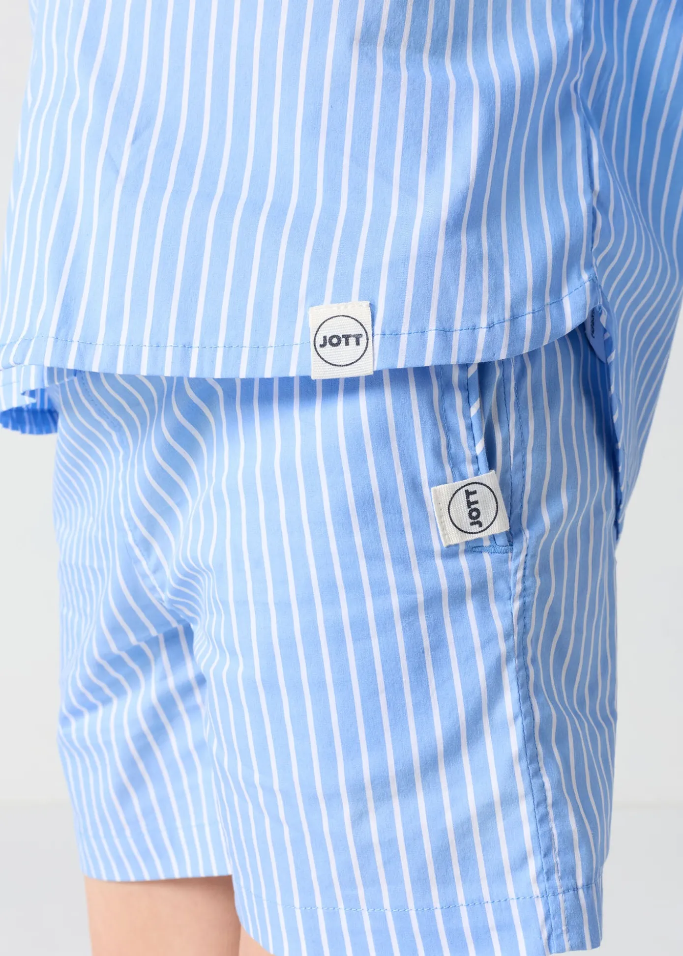 Chemise enfant en popeline Bleu céleste rayé Harold stripe