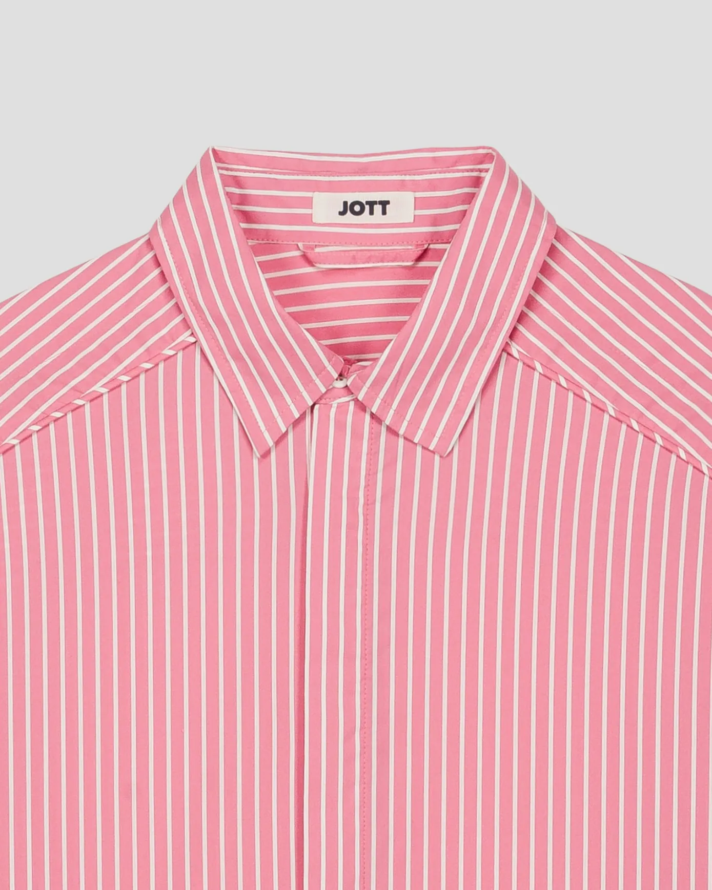Chemise mixte en popeline Pink antique rayé Duffy stripe