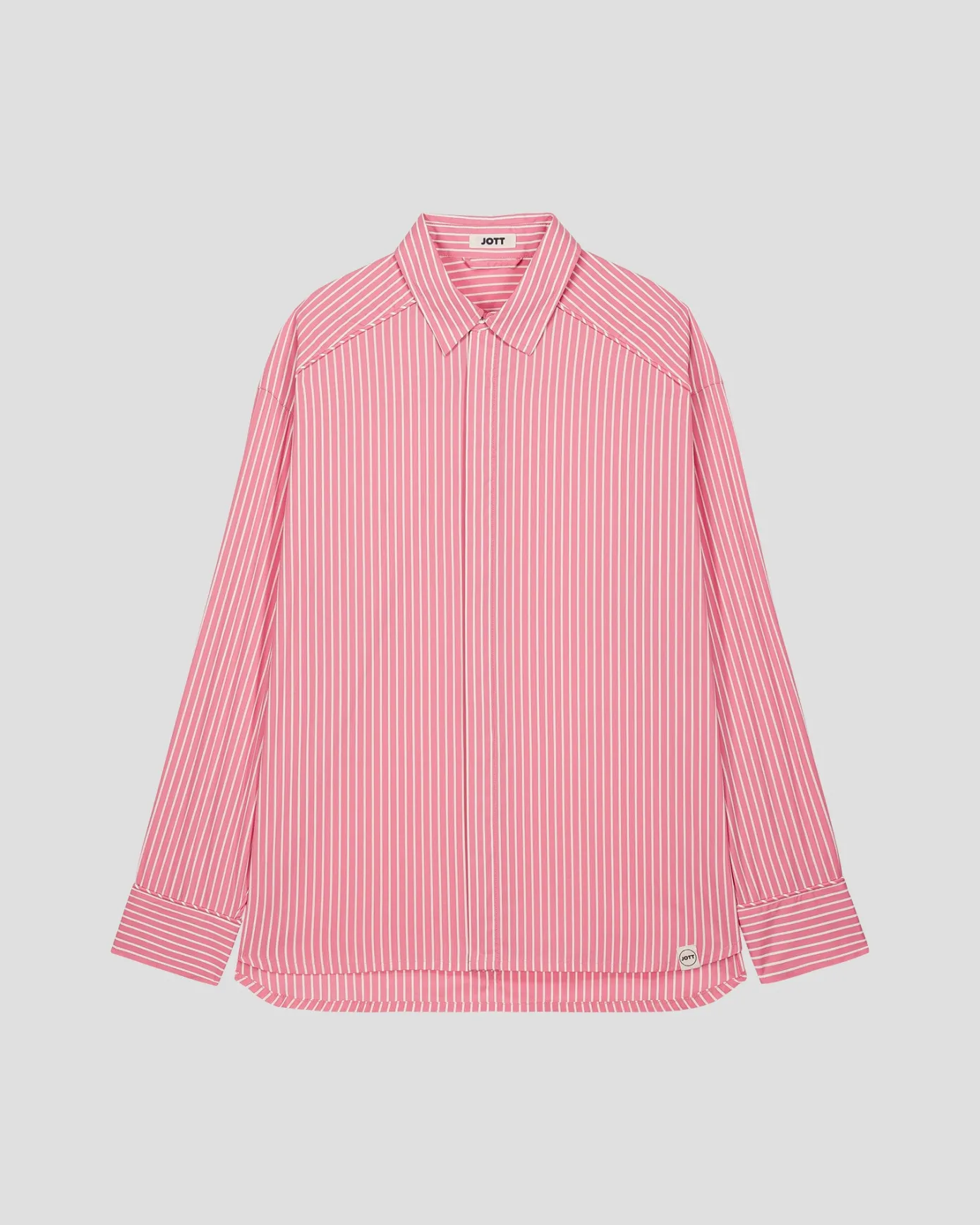 Chemise mixte en popeline Pink antique rayé Duffy stripe