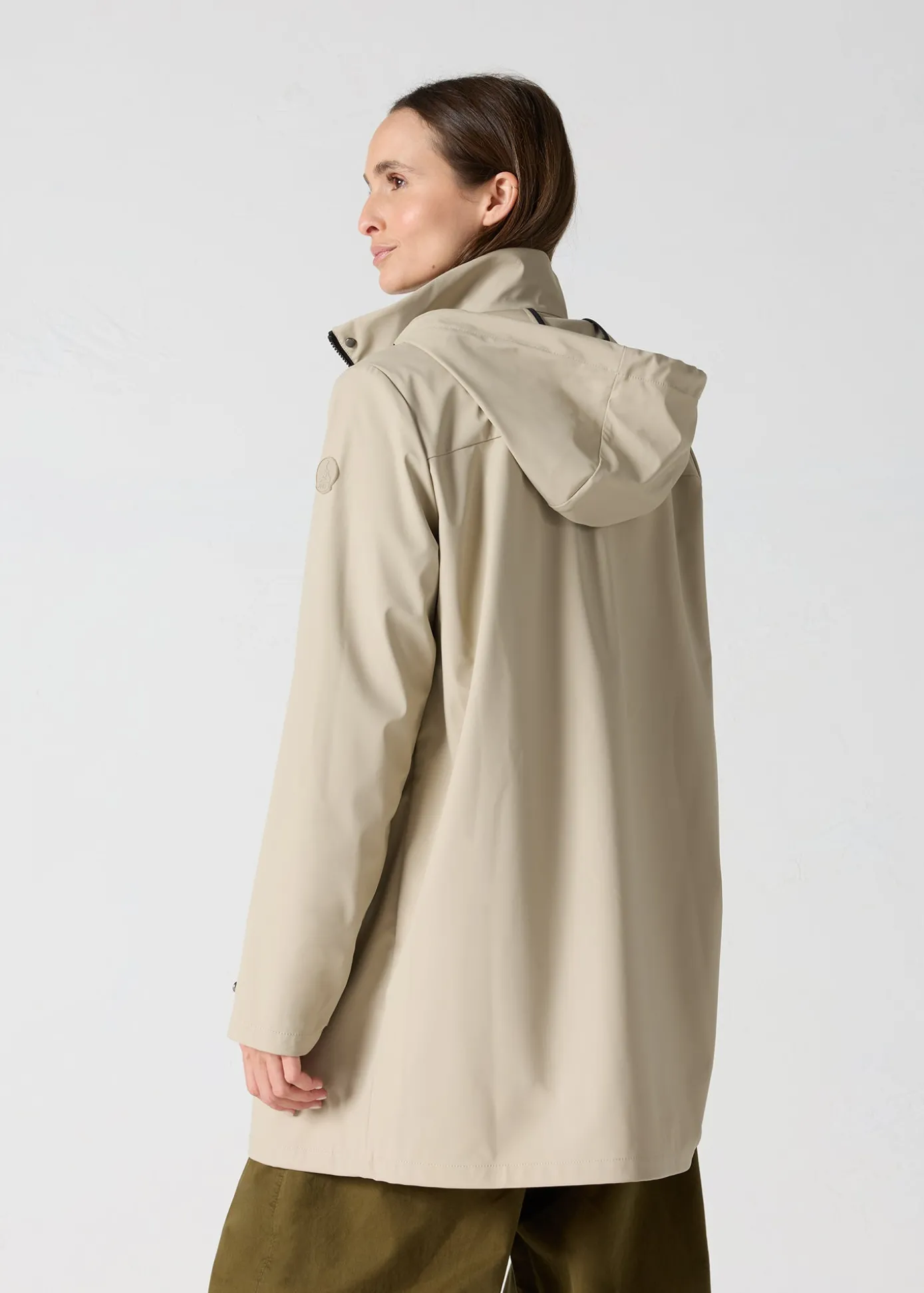 Coupe-vent mi-long Beige Denisa