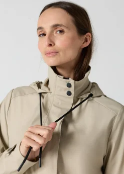 Coupe-vent mi-long Beige Denisa