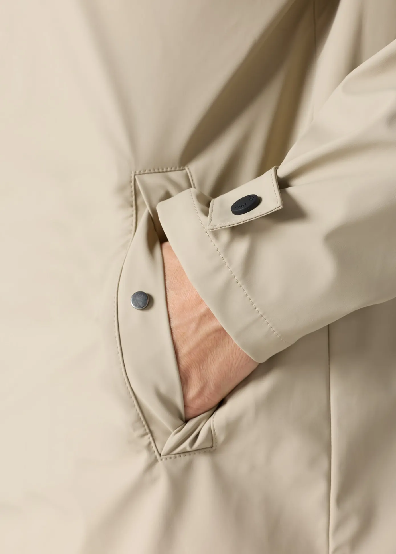Coupe-vent mi-long Beige Denisa
