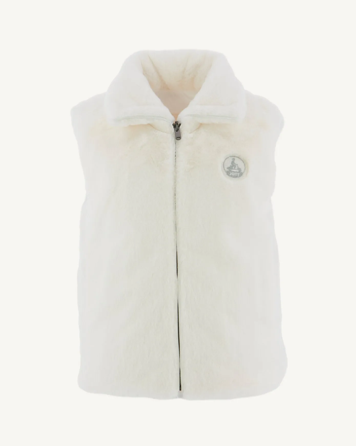 Doudoune avec des cristaux Swarovski®️ sans manches réversible Grand Froid Blanc Daria