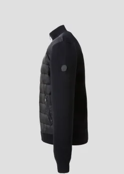 Doudoune bi-matière Noir Jumping 2.0