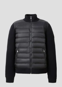 Doudoune bi-matière Noir Jumping 2.0
