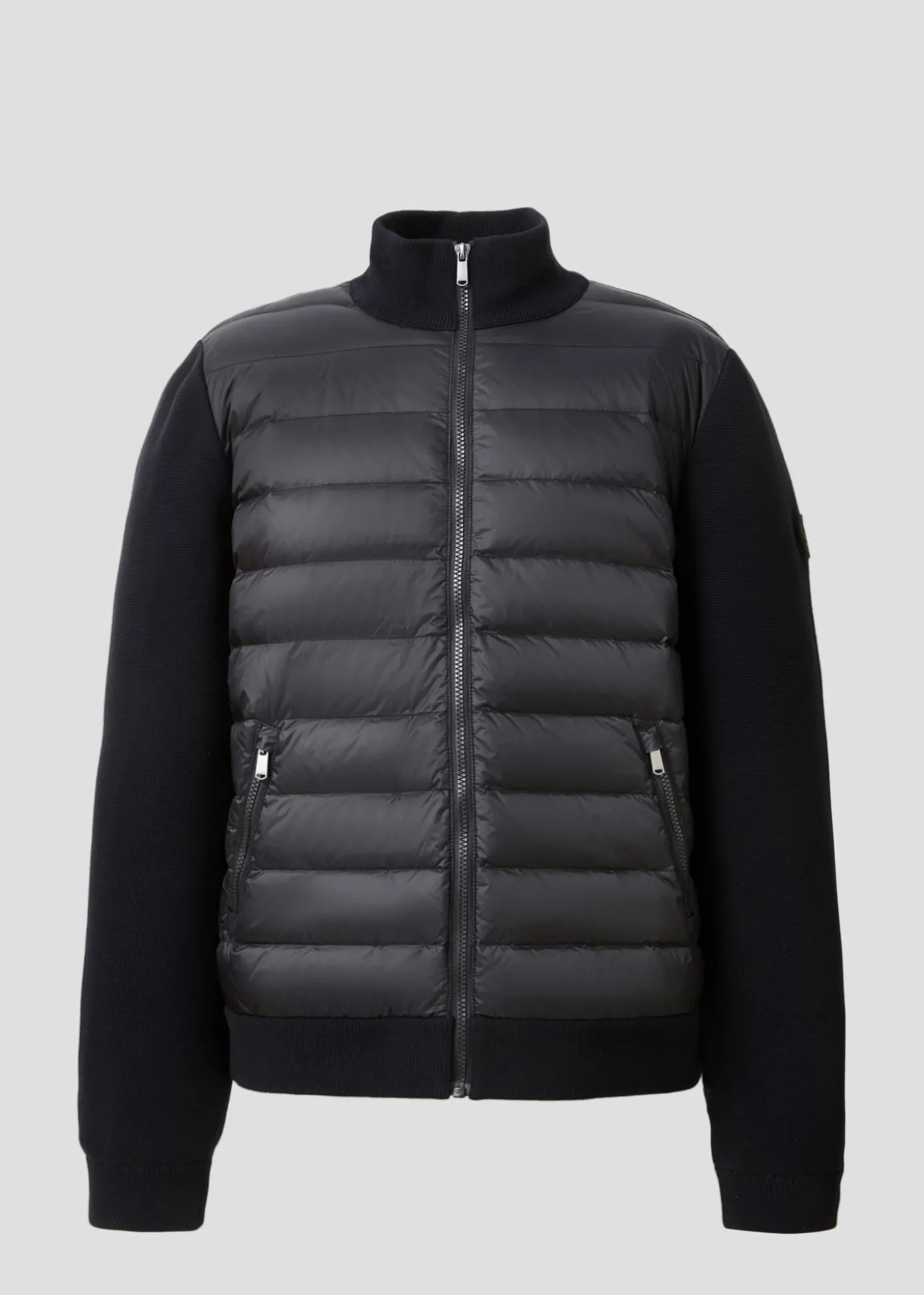 Doudoune bi-matière Noir Jumping 2.0