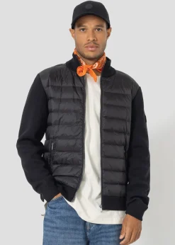 Doudoune bi-matière Noir Jumping 2.0