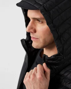 Doudoune bi-matière softshell Noir Paco 2.0