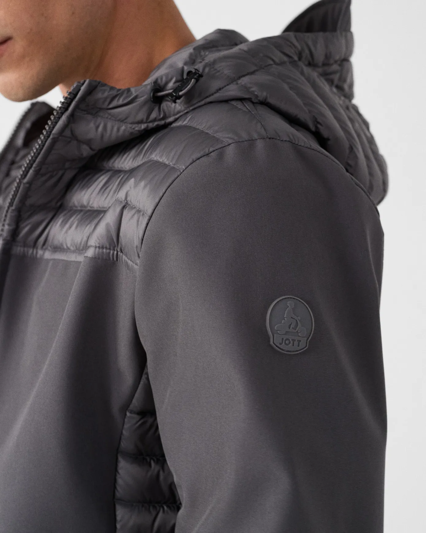 Doudoune bi-matière softshell Anthracite Paco 2.0