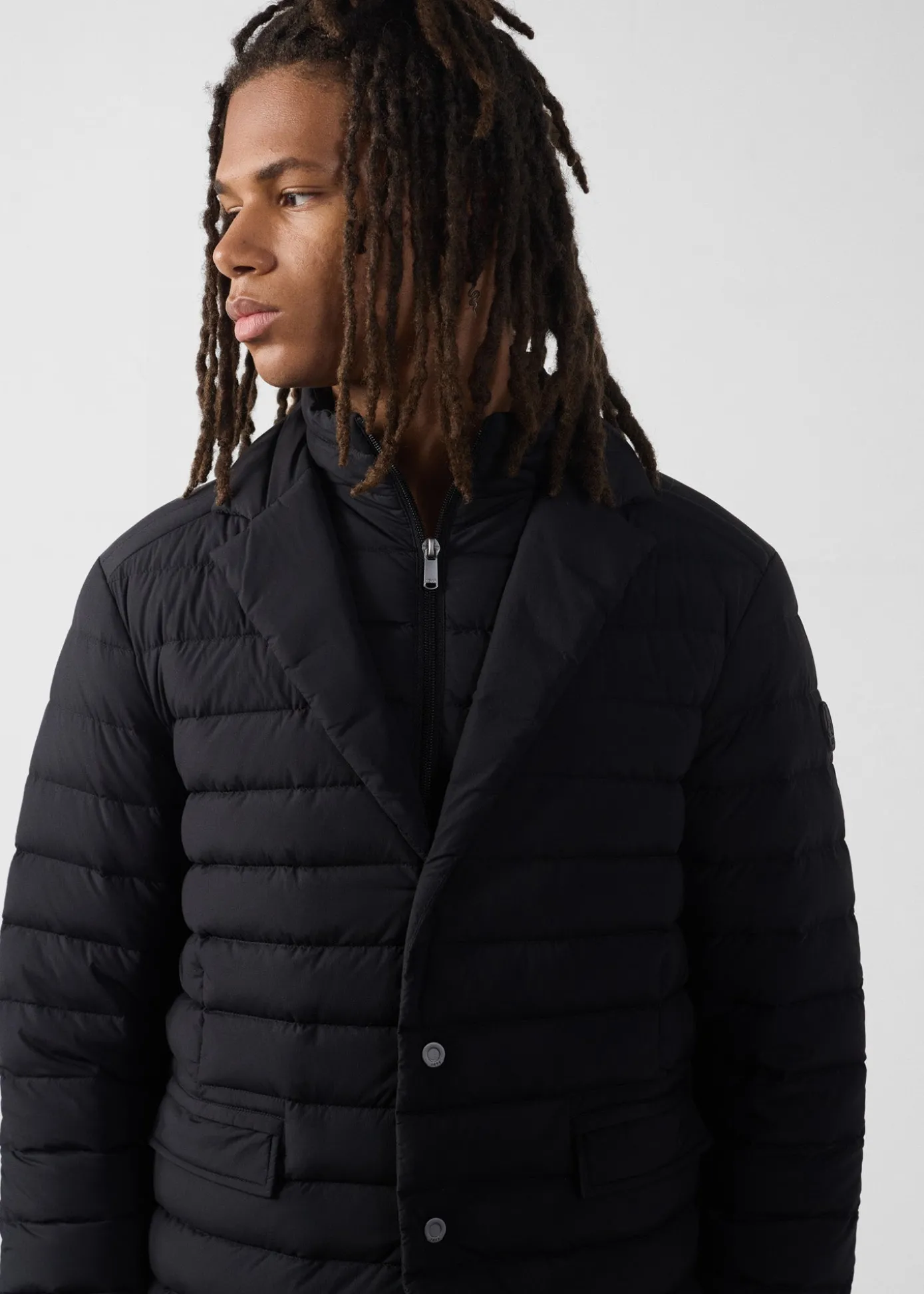 Doudoune blazer stretch Noir Joey