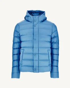 Doudoune à capuche Bleu denim Jorge