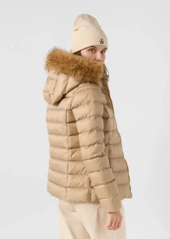 Doudoune à capuche Grand Froid Beige Luxe