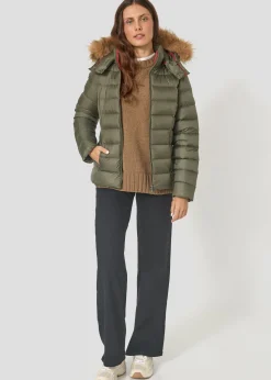 Doudoune à capuche Grand Froid Army Luxe