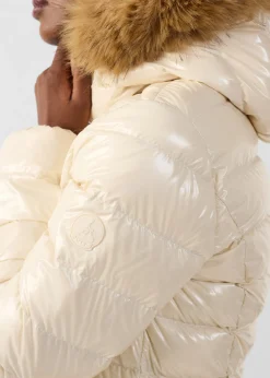 Doudoune à capuche Grand Froid Naturel Luxe laquée
