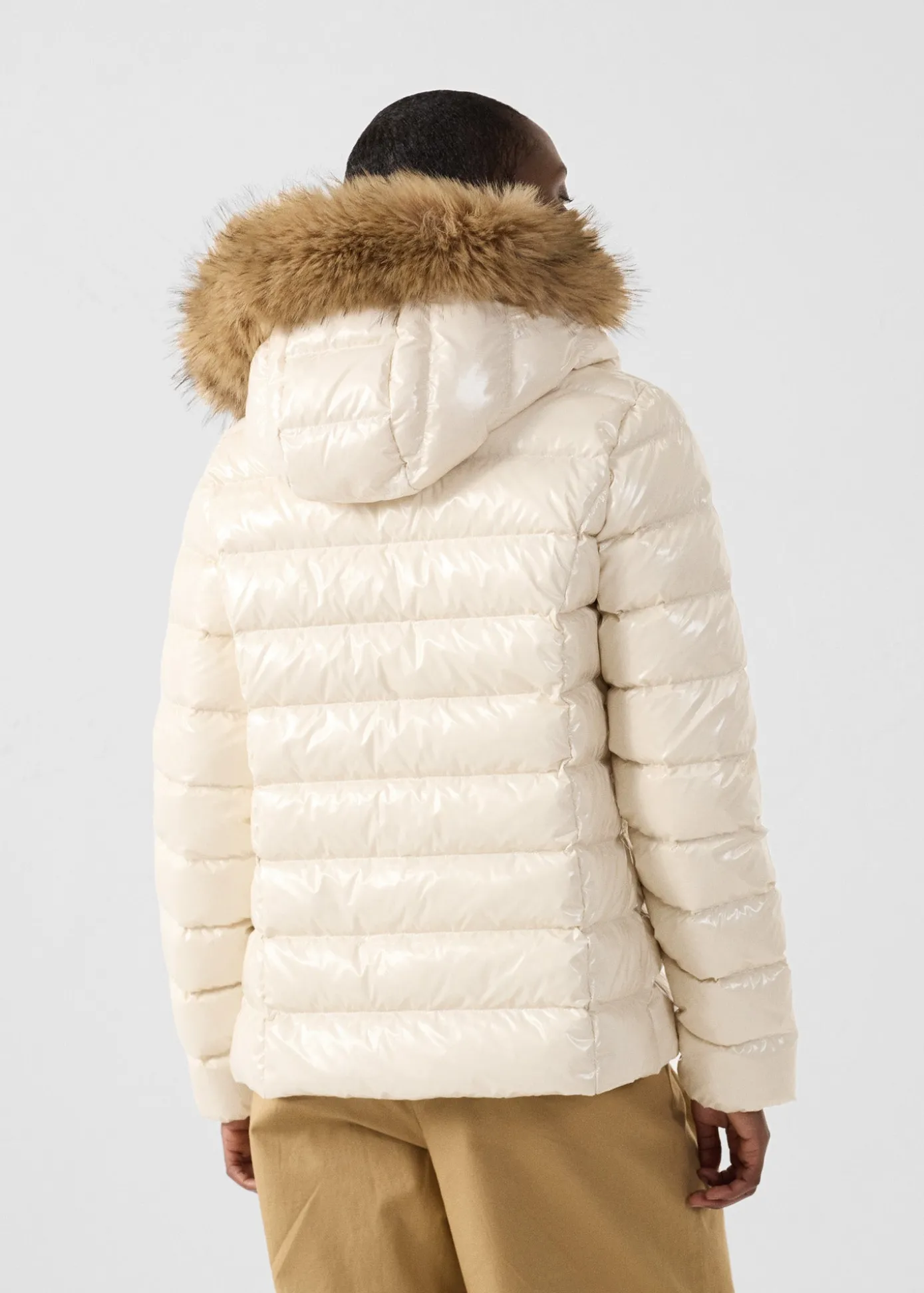 Doudoune à capuche Grand Froid Naturel Luxe laquée
