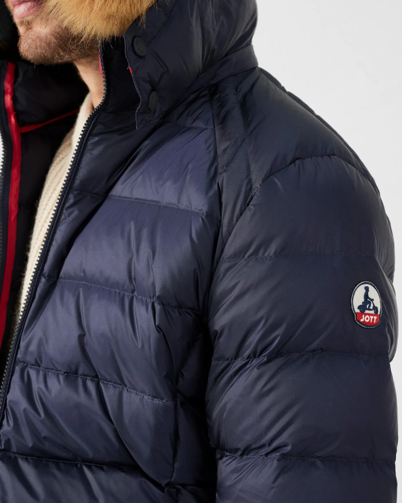 Doudoune à capuche Grand Froid Marine Prestige
