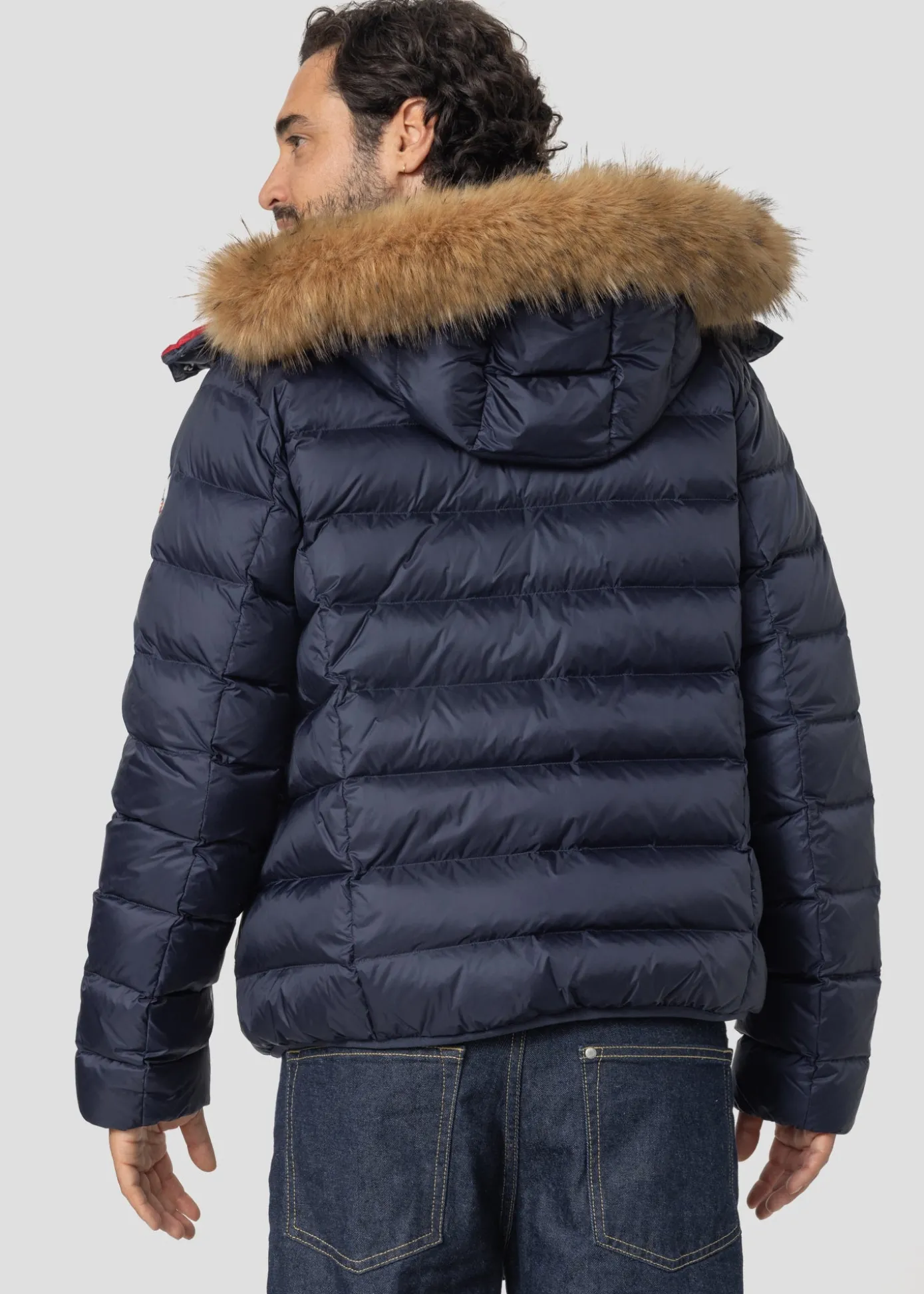 Doudoune à capuche Grand Froid Marine Prestige