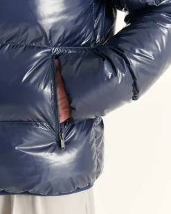 Doudoune à capuche Grand Froid Marine Java laquée