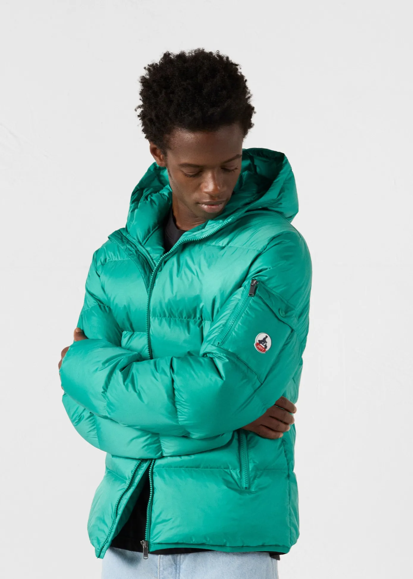 Doudoune à capuche Grand Froid Vert persan Java