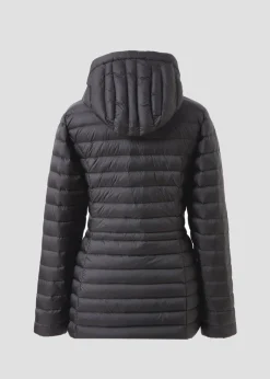 Doudoune à capuche mi-longue Noir Nour 2.0