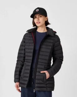 Doudoune à capuche mi-longue Noir Nour 2.0