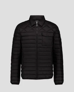 Doudoune col chemise Noir Ethan