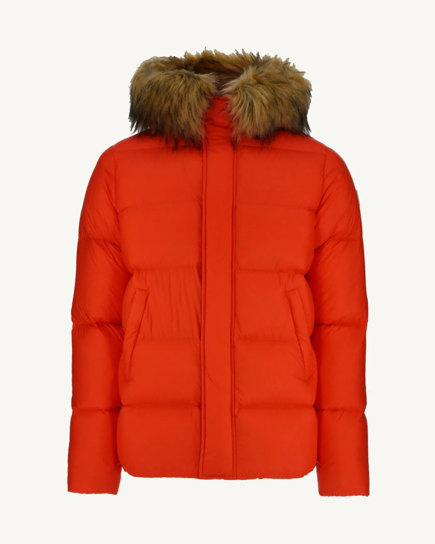 Doudoune courte à capuche Orange foncé Prestige 2.0