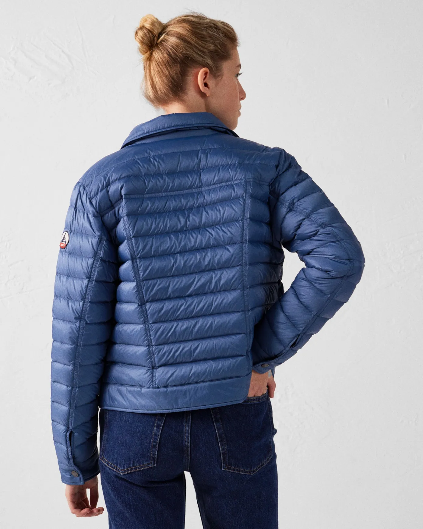 Doudoune courte esprit denim Bleu jeans Elise