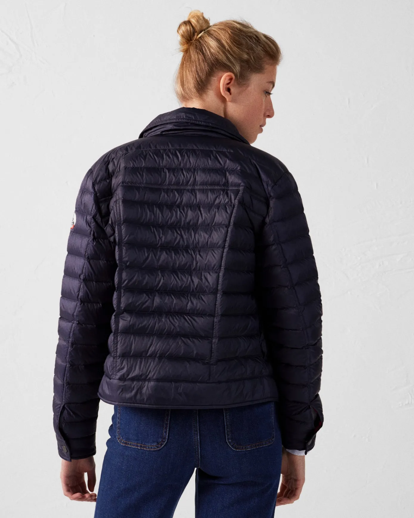 Doudoune courte esprit denim Marine Elise
