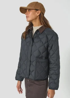 Doudoune courte oversize Noir Edna