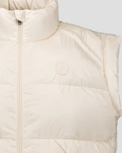 Doudoune courte oversize sans manches Naturel Lyna