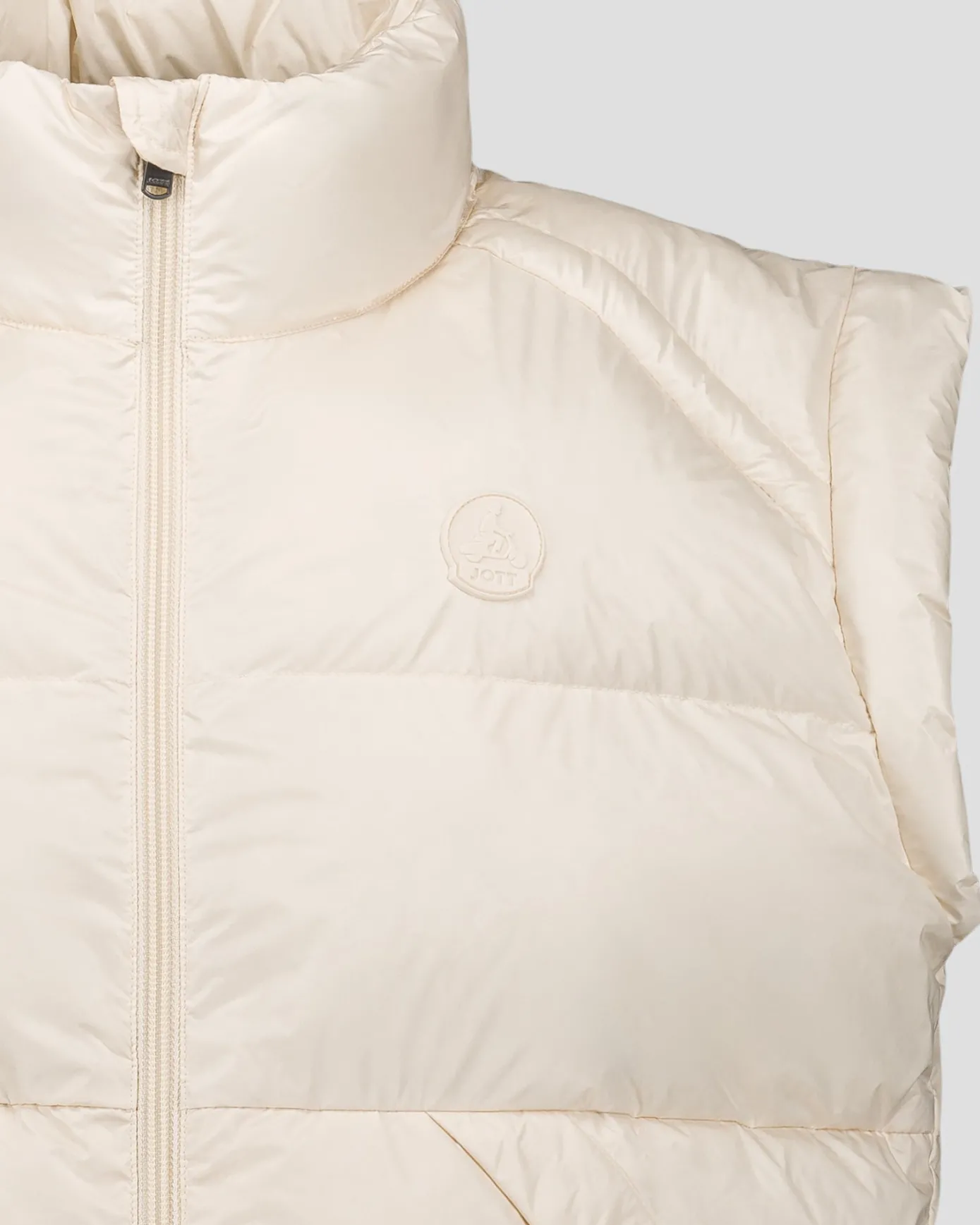 Doudoune courte oversize sans manches Naturel Lyna