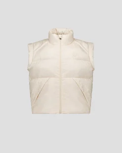 Doudoune courte oversize sans manches Naturel Lyna