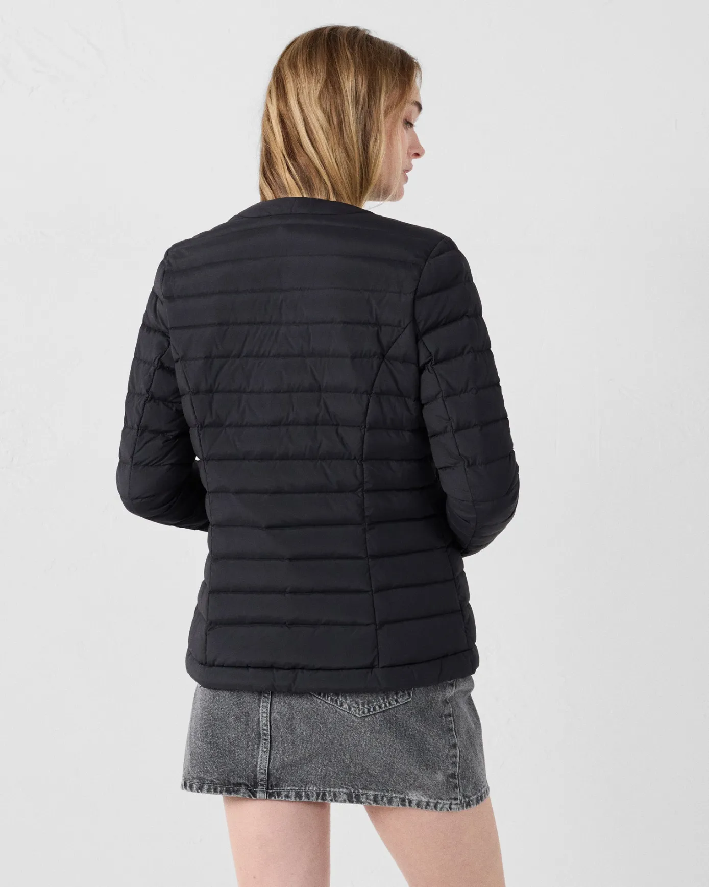 Doudoune de tailleur Noir Ingrid