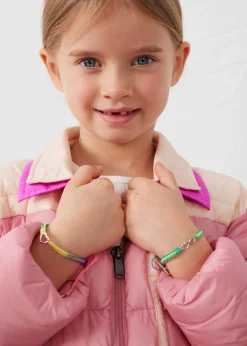 Doudoune enfant bicolore contrastée Pink antique/Salty nude Orel
